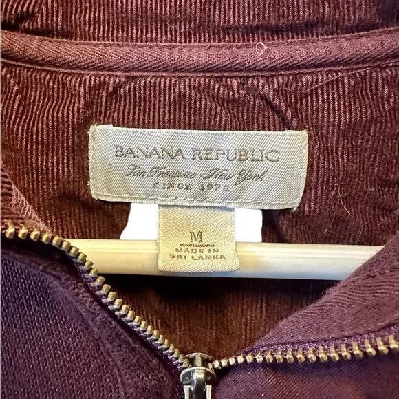 Banana Republic, long sleeve ,Maroon , size medium - Picture 2 of 3